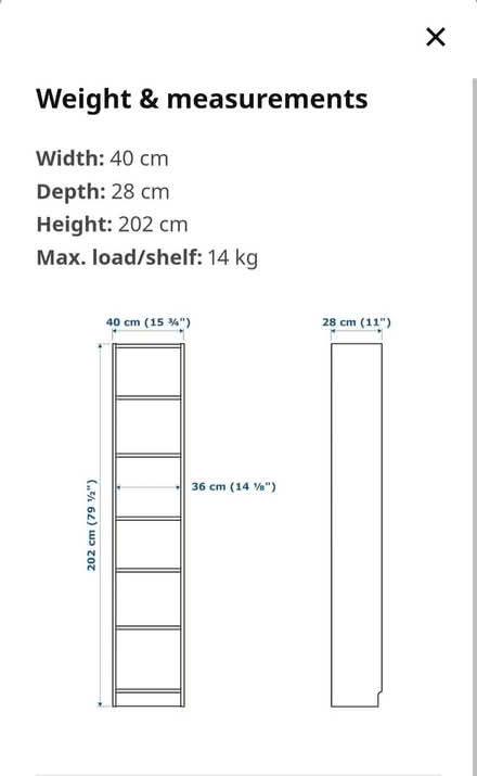 Photo of free Ikea Billy Bookcase (East Dulwich SE22) #2