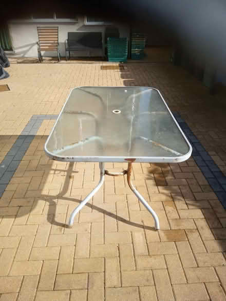 Photo of free Outdoor glass top table (NR30) #3