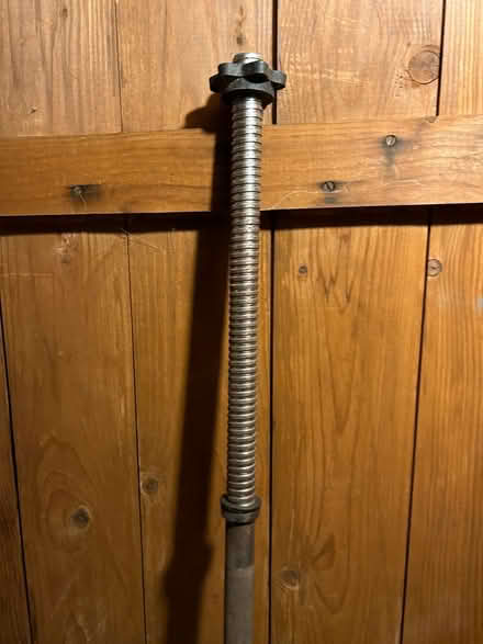 Photo of free Standard barbell with weights (Mitcham CR4) #1