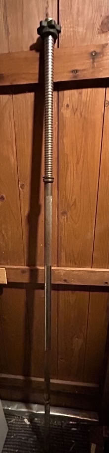 Photo of free Standard barbell with weights (Mitcham CR4) #4