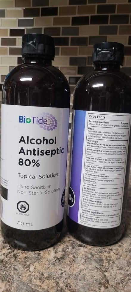 Photo of free 80% alcohol for skin cleaning (Mavis and Rathburn) #1