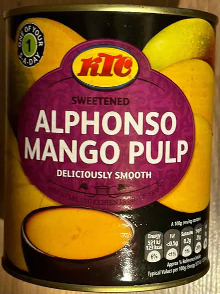 Photo of free Tin of Mango Pulp (Central Reading RG1) #1
