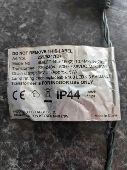 Photo of free Blue LED fairy lights (BA1) #1