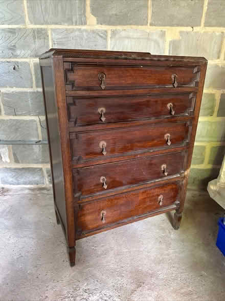 Photo of free Vintage Tall Wooden Chest Of Drawers (Congleton CW12) #1