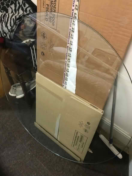 Photo of free Circular Glass Tabletop (Lloyd Park CR2) #1