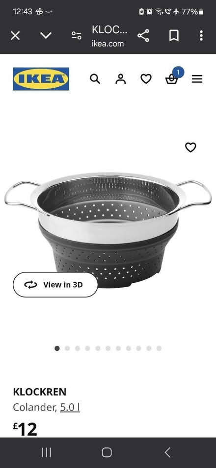 Photo of free IKEA colander (CR4 Mitcham) #4