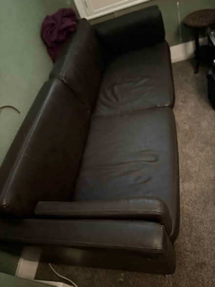 Photo of free Dark brown sofa (TN39) #1