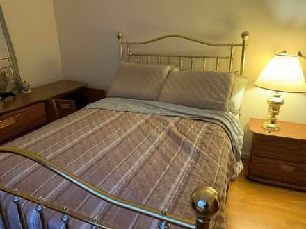 Photo of free Full bed mattress & frame (Paterson) #1