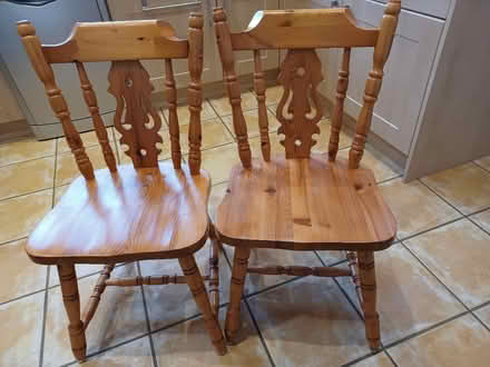 Photo of free 2 Pine Chairs (Didcot OX11) #1
