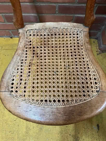 Photo of free Small wooden/cane seat (Burcot OX14) #1