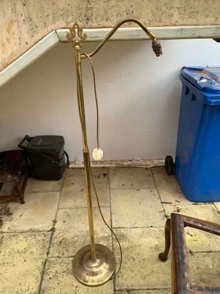 Photo of free Brass small standard/reading lamp (Windsor) #1