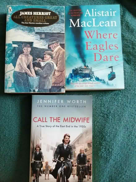 Photo of free Three paperback books (Worcester) #1