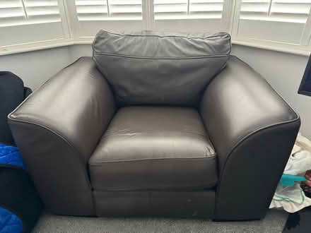 Photo of free Brown leather armchair (New Brighton CH45) #1