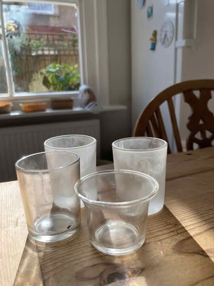 Photo of free Small glass candle holders (The Folders Lane Estate RH15) #1