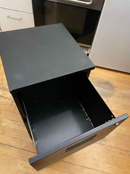 Photo of free Highbury N5: Two drawer black filing cabinet (Highbury New Park N5) #3
