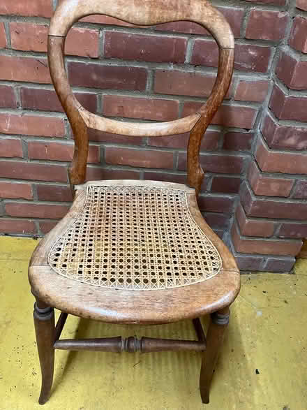 Photo of free Small wooden/cane seat (Burcot OX14) #2