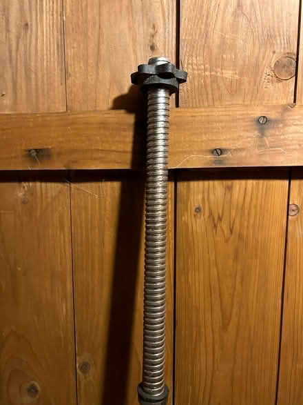 Photo of free Standard barbell with weights (Mitcham CR4) #2