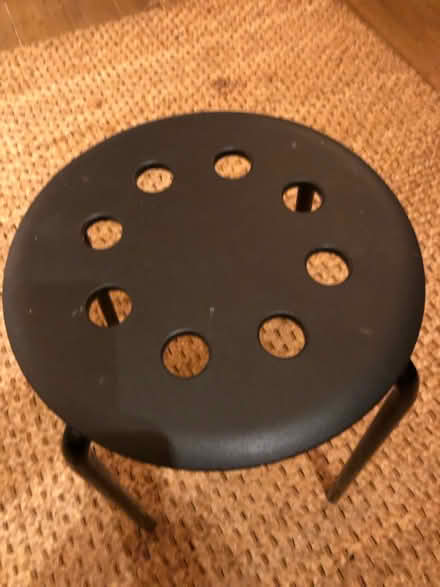 Photo of free Stool, IKEA, black metal/ plastic (SG4 Hitchin) #2