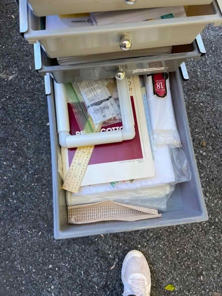 Photo of free Rolling craft cart full of stuff (Upper Silver Spring) #3