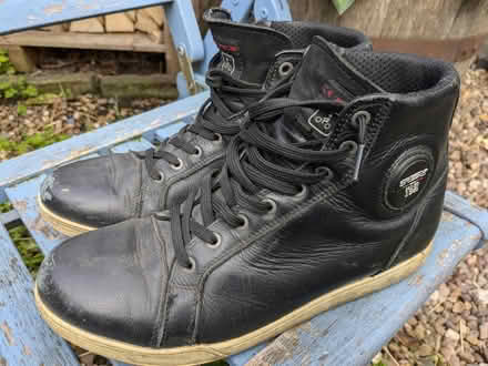 Photo of free Motorbike shoes size 9 (Belper DE56) #1