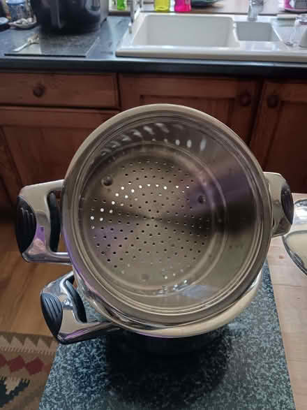Photo of free Stainless steel saucepan with steamer (Ebley GL5) #2