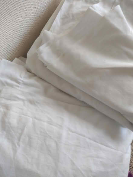 Photo of free Double poly cotton sheets x 2 (BD16 Bingley) #1