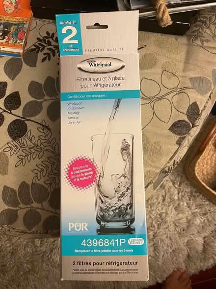 Photo of free water filter for Whirlpool fridge (Cambrian area) #1