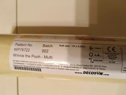 Photo of free Full roll Winnie the Pooh wallpaper (Burton Joyce NG14) #2
