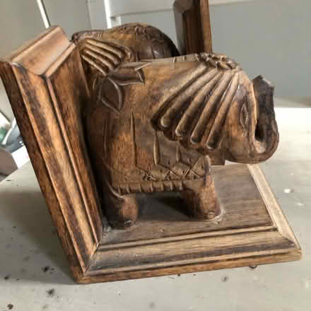 Photo of free Book ends carved wooden elephants (North London N4) #3