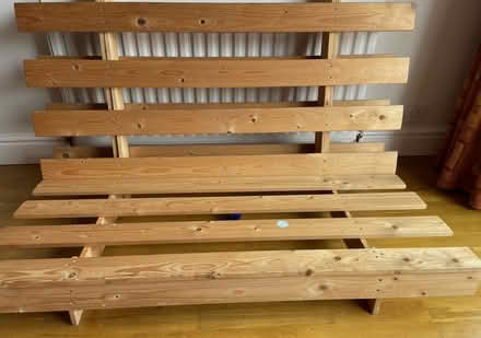 Photo of free Futon Double Base & Blue Mattress (Lenton NG7) #3