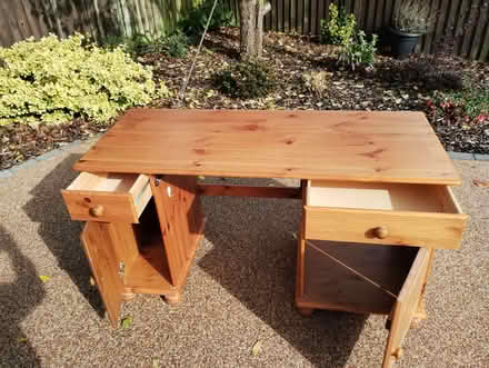 Photo of free Pine Desk (Tharston NR15) #3