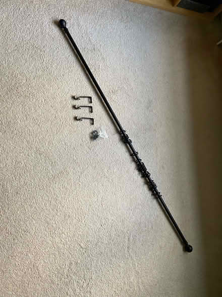 Photo of free Black metal curtain rail (Bicester Fringford OX27) #1