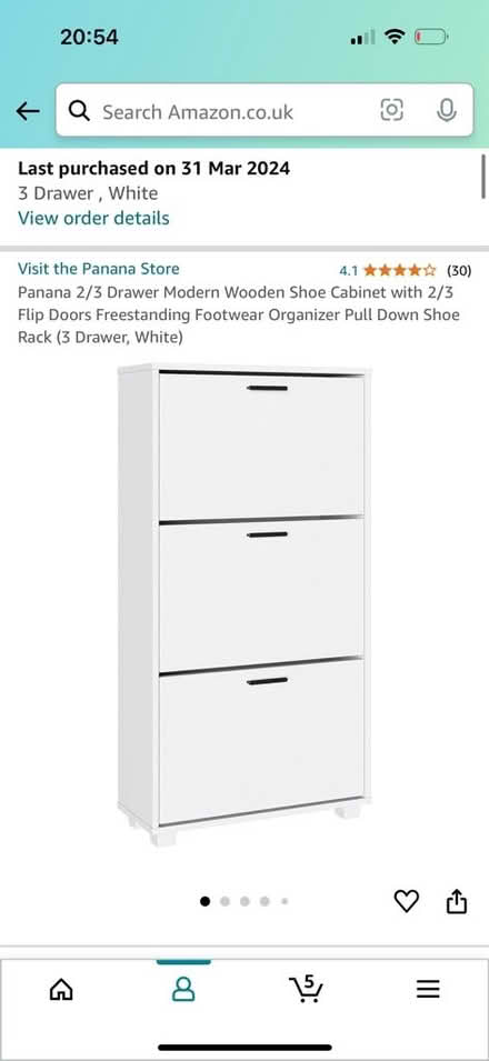 Photo of free Amazon shoe cabinet (Highgate London) #2