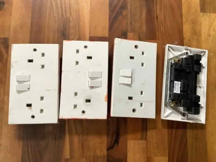 Photo of free double gang plug sockets (West Hill TN34) #1