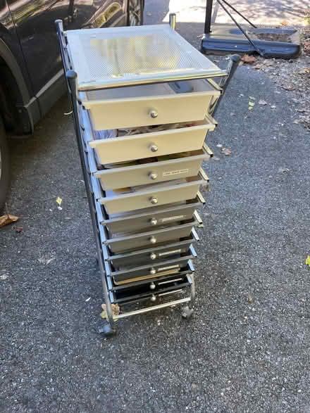 Photo of free Rolling craft cart full of stuff (Upper Silver Spring) #1
