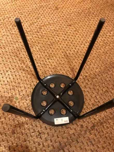 Photo of free Stool, IKEA, black metal/ plastic (SG4 Hitchin) #4