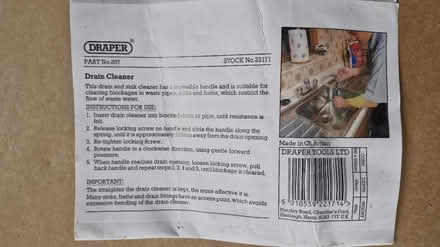 Photo of free Drain (Waste pipe) Cleaner tool (Walmer CT14) #2