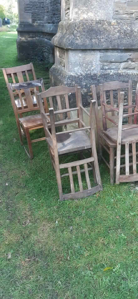 Photo of free Wooden Chairs (Bishop's Castle SY9) #1