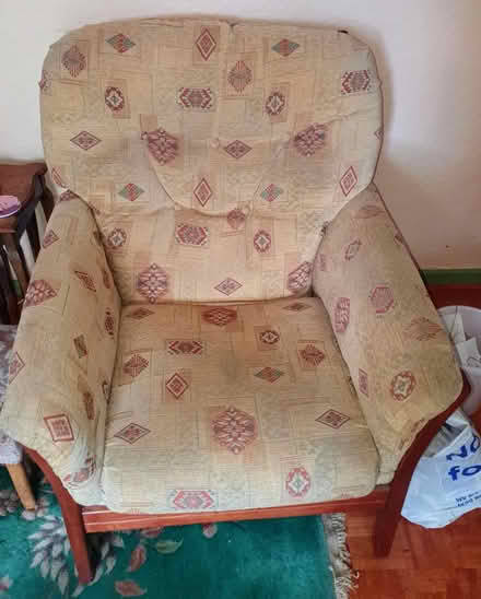 Photo of free Wooden Framed Three Piece Suite (HP2 5JJ) #3