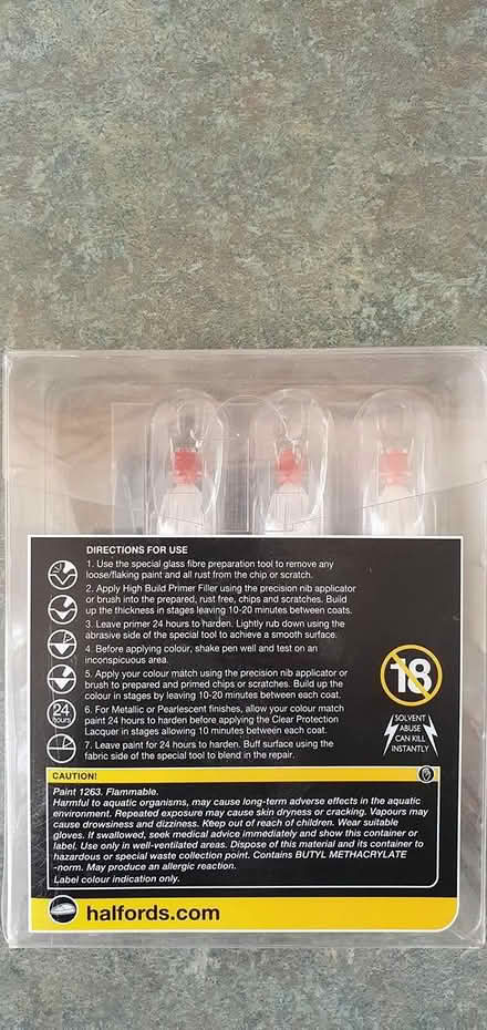 Photo of free Halfords chip & scratch repair kit (IG6 Ilford) #2