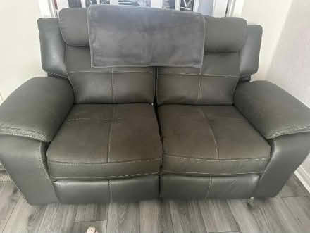 Photo of free Two leather recliner sofas (Eh548hp) #2
