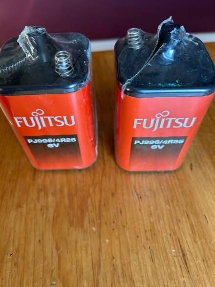 Photo of free Two Fujitsu PJ996/4R25 6V batteries (Hovingham YO62) #1