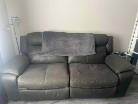 Photo of free Two leather recliner sofas (Eh548hp) #1