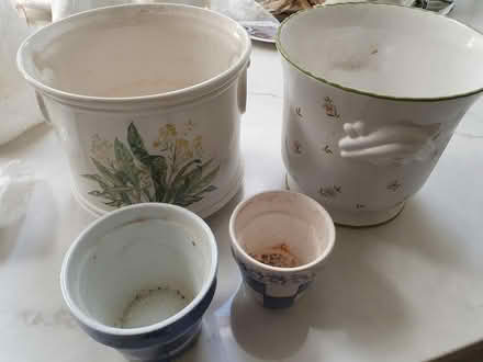 Photo of free 4 ceramic planters (Teddington TW11) #1