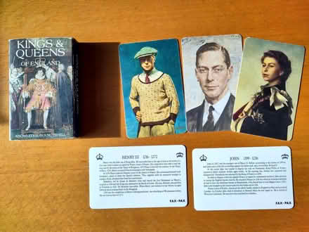 Photo of free Kings & Queens of England deck of cards (Northern Moor M23) #1