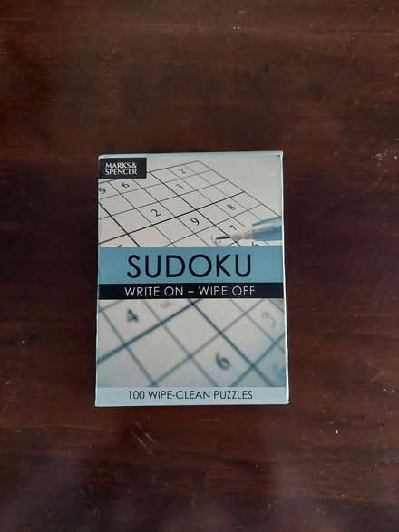 Photo of free Write on, wipe off sudoku cards (Bluebell Hill ME5) #2