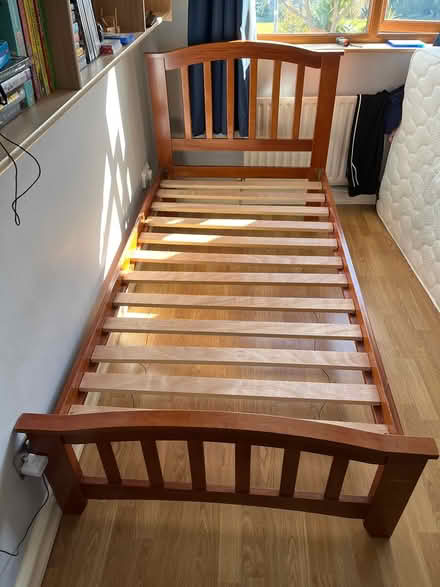 Photo of free Small wooden bed (Bray) #1