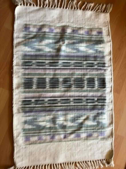 Photo of free Small cotton flat weave rug (Horn's Mill SG13) #1