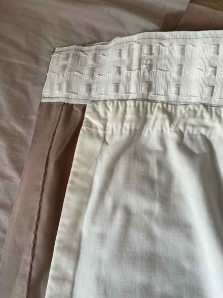 Photo of free Pair of beige curtains (Ellesmere Port) #2