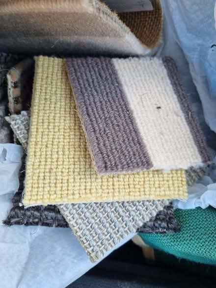 Photo of free 2 bags of small carpet samples (Coley RG30) #1